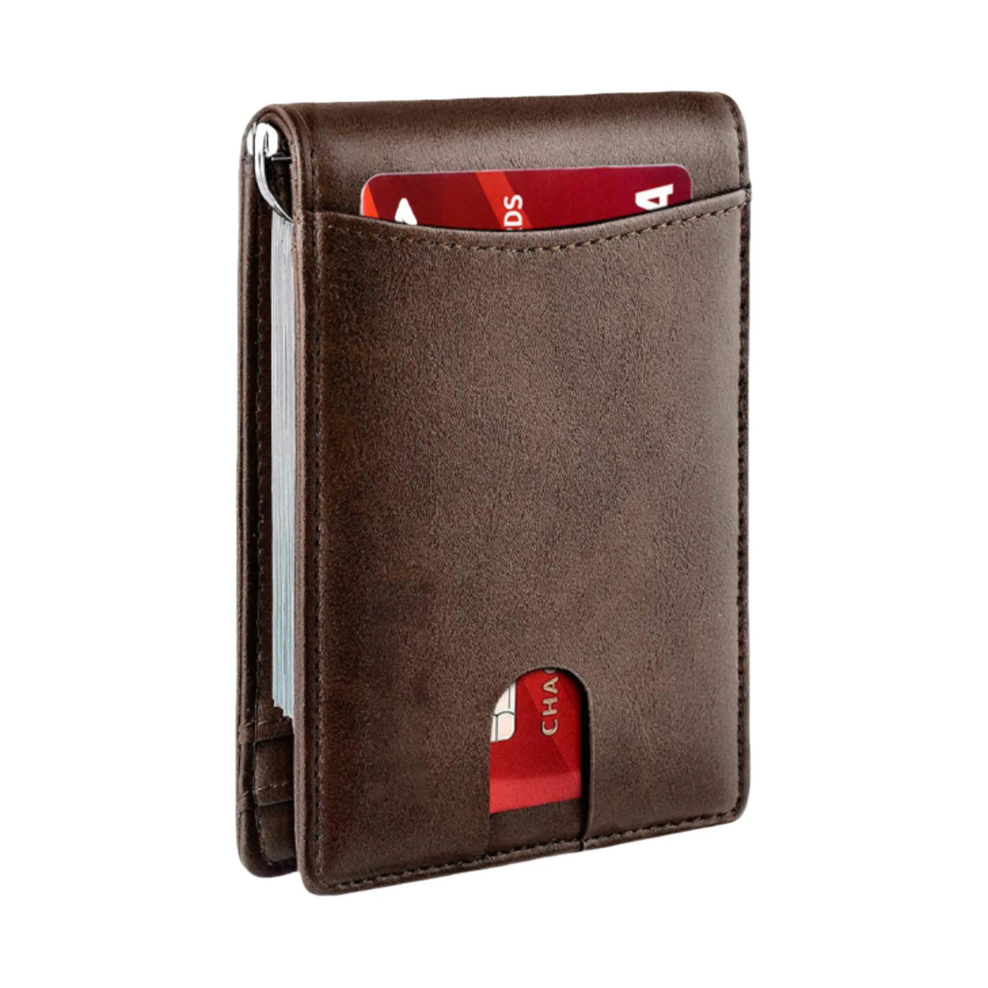 RFID Shielded Bifold Wallet - Genuine Leather & Durable 7