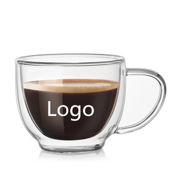 Double Wall Insulated Glass Mug with Handles 2