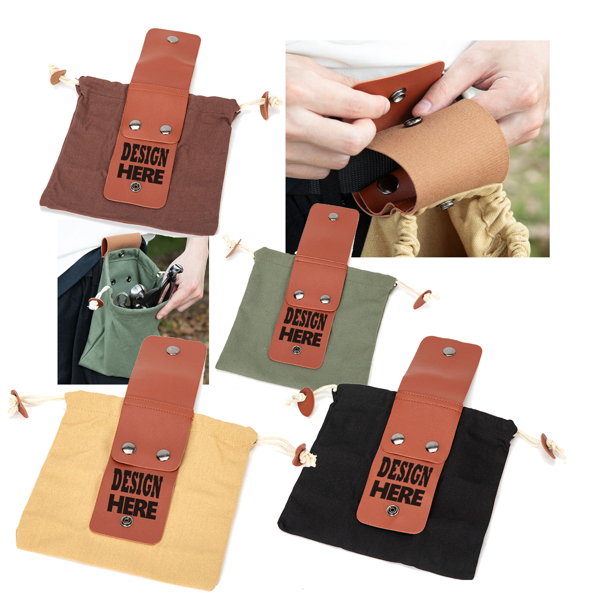 MOQ50 Canvas Fruit Harvesting And Collection Bag 2