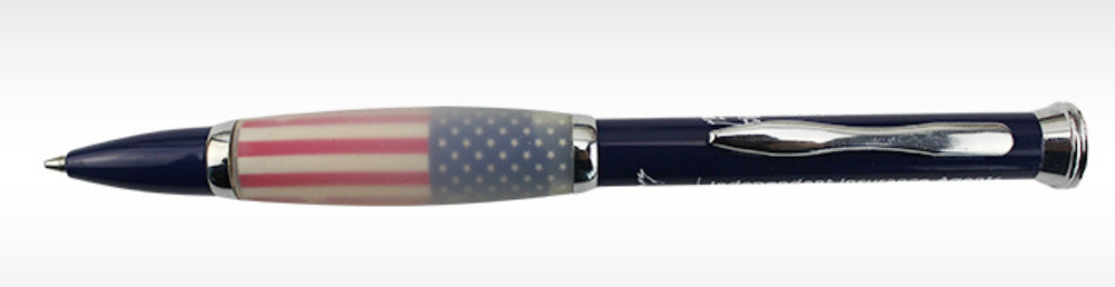 Simple Flag Pattern Metal Ballpoint Pen 9