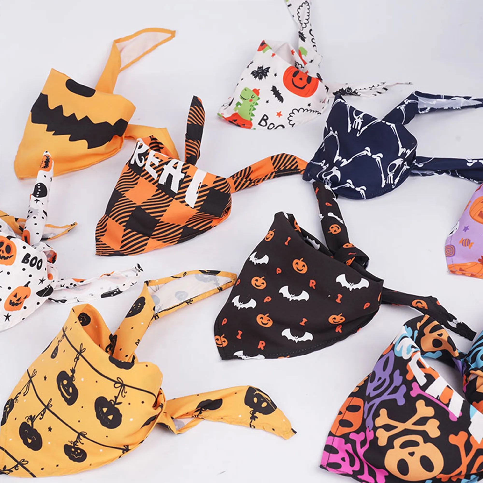 100% Cotton Triangle Pet Dog Bandana 8