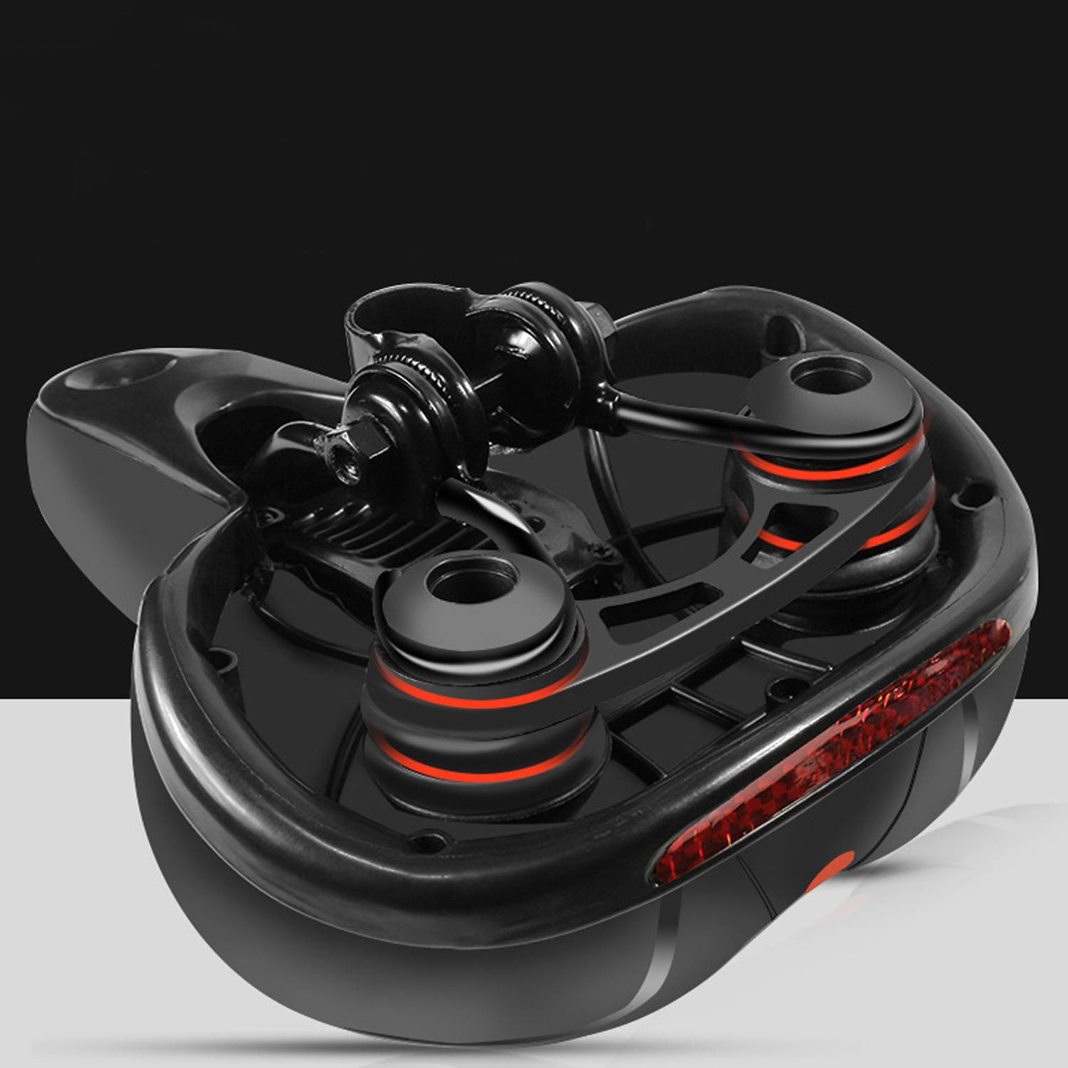 Comfort-Enhancing Bike Saddle w/ LED Safety Light 3