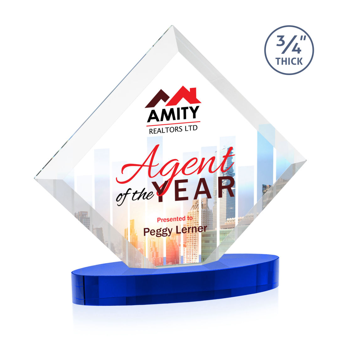 Belaire VividPrint™ Award on Alberton Base - Blue 2