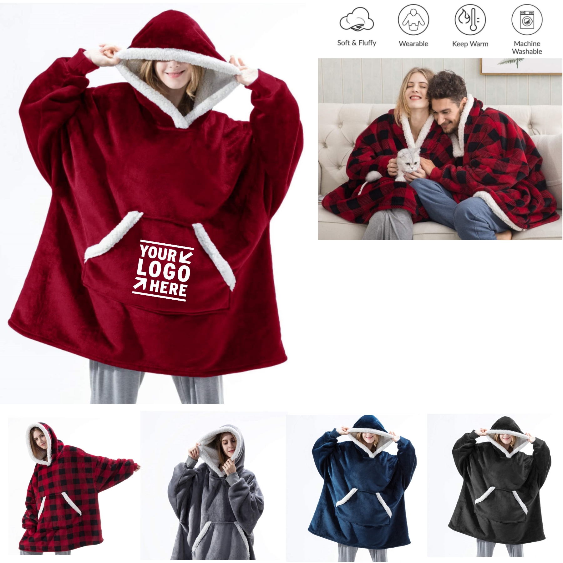 Wearable Blanket Hoodie 1