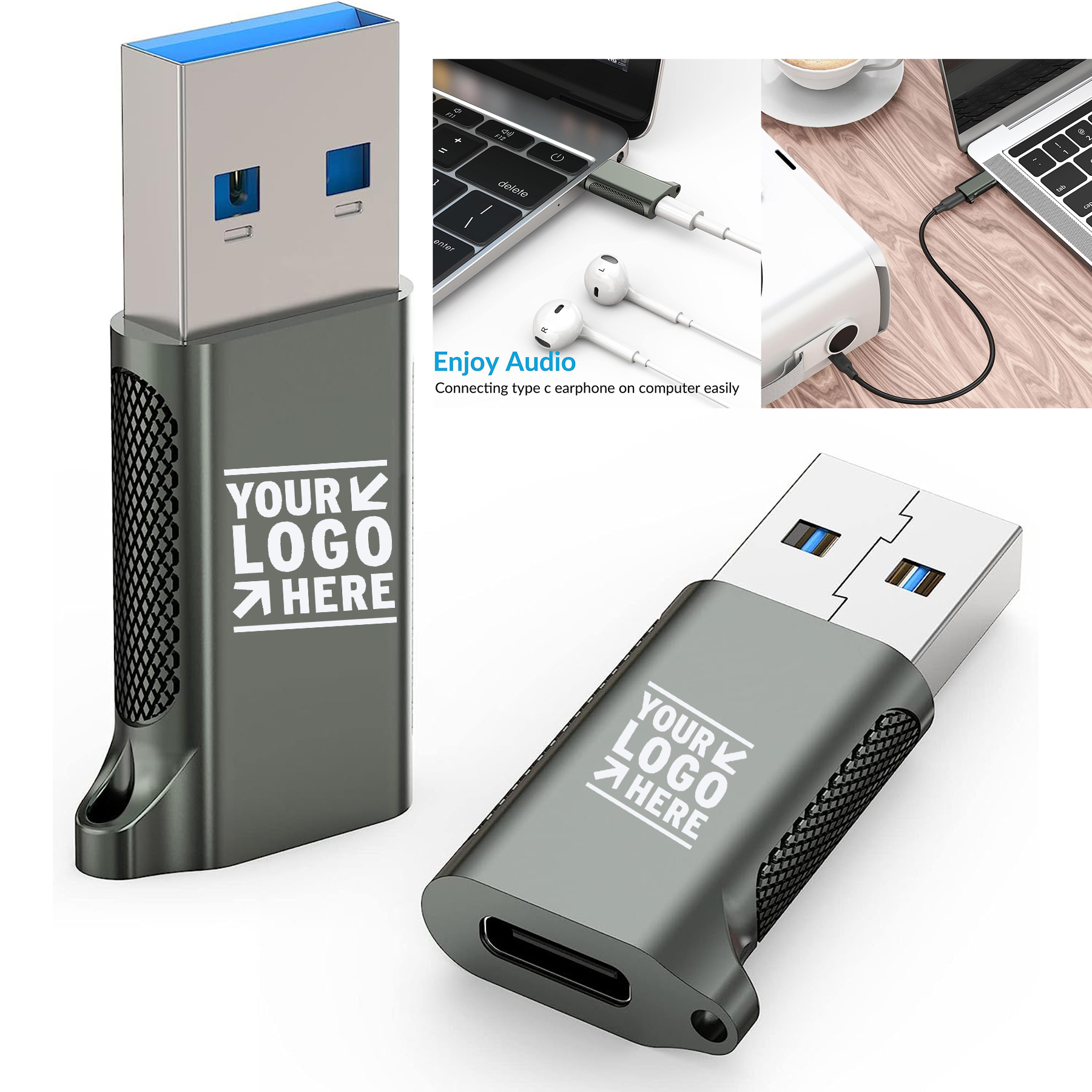 USB C Female to USB A Male Adapter 