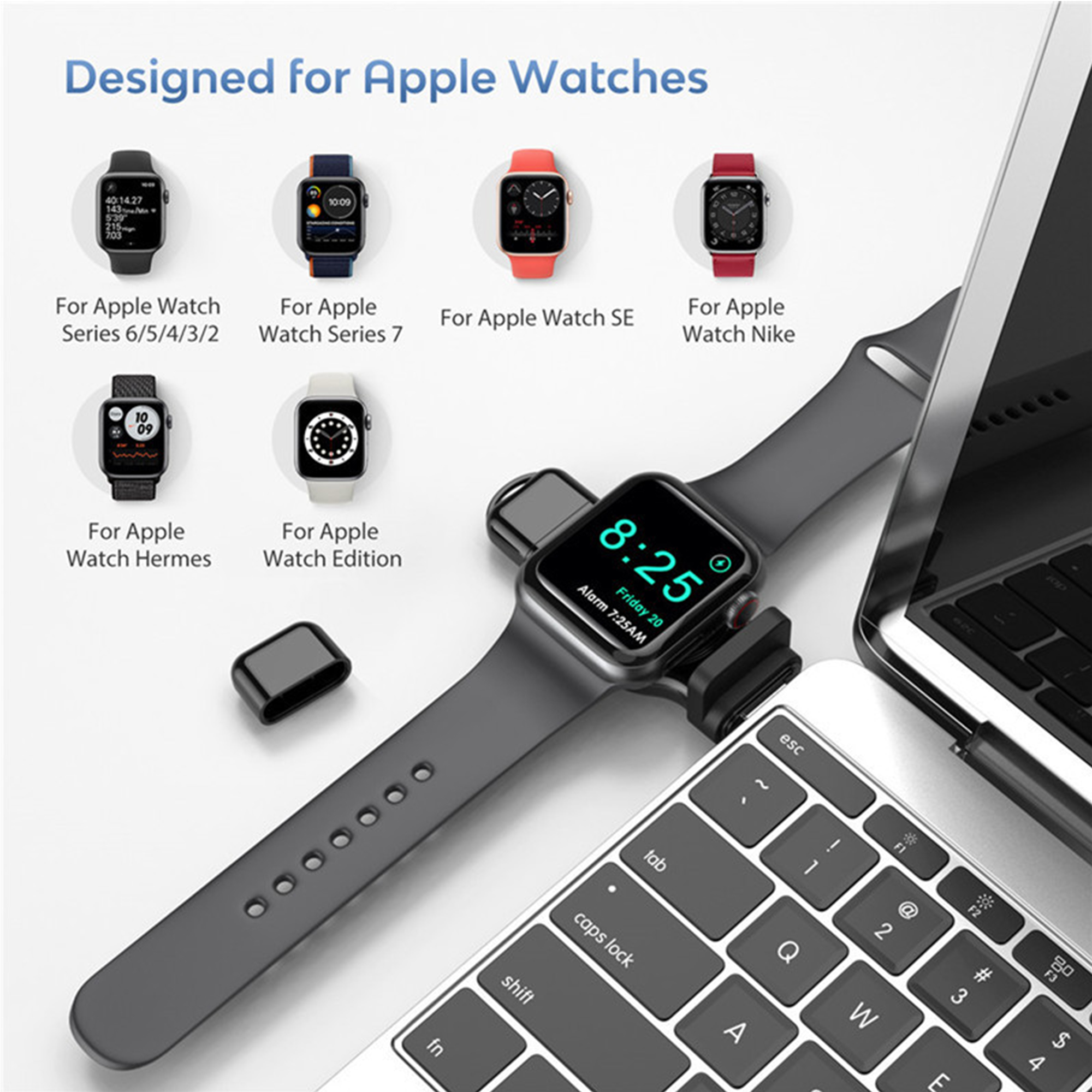 Dual Function Magnetic Wireless Charger for Smartwatch 3