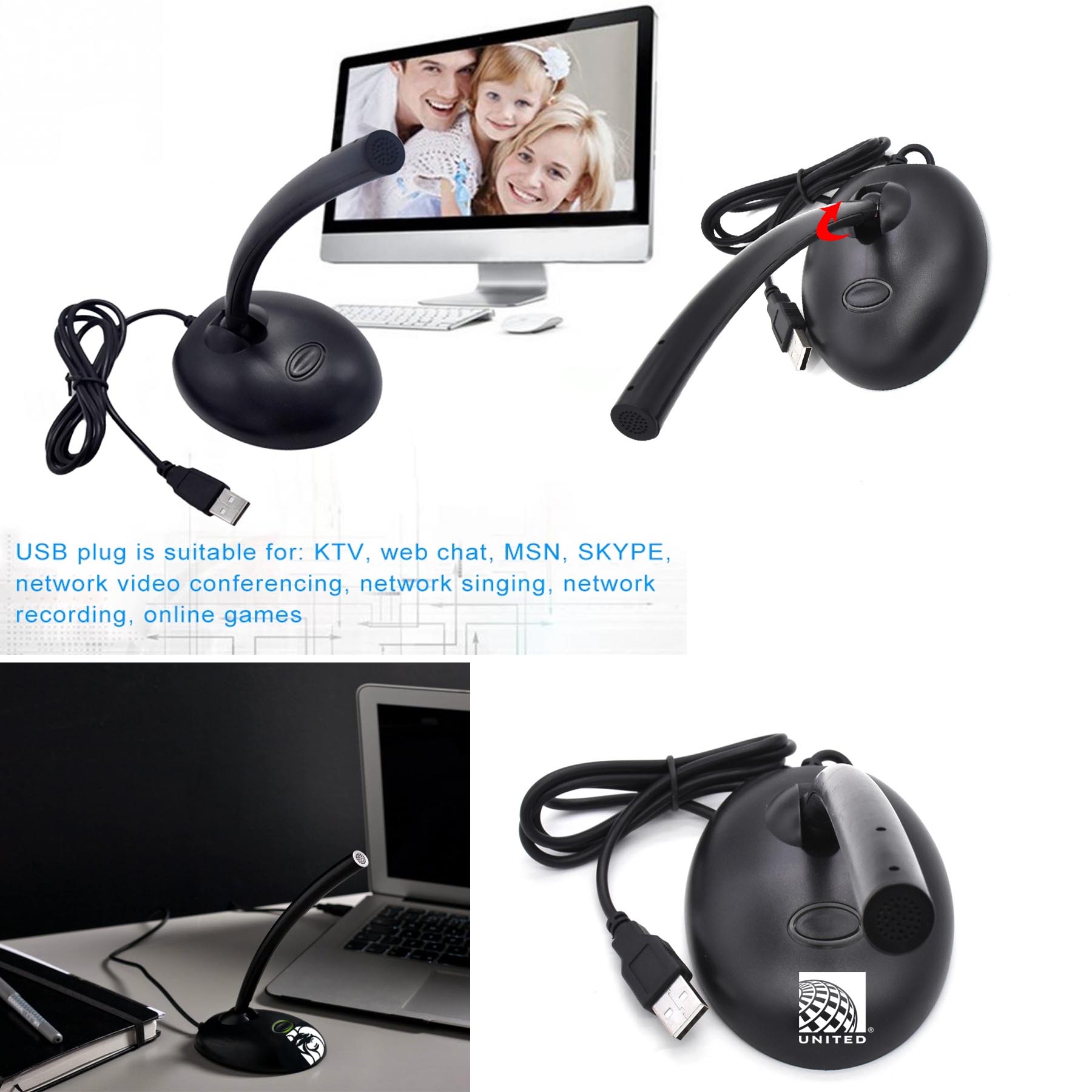 iBank ® USB Microphone for Chat, Skype Microphone 2