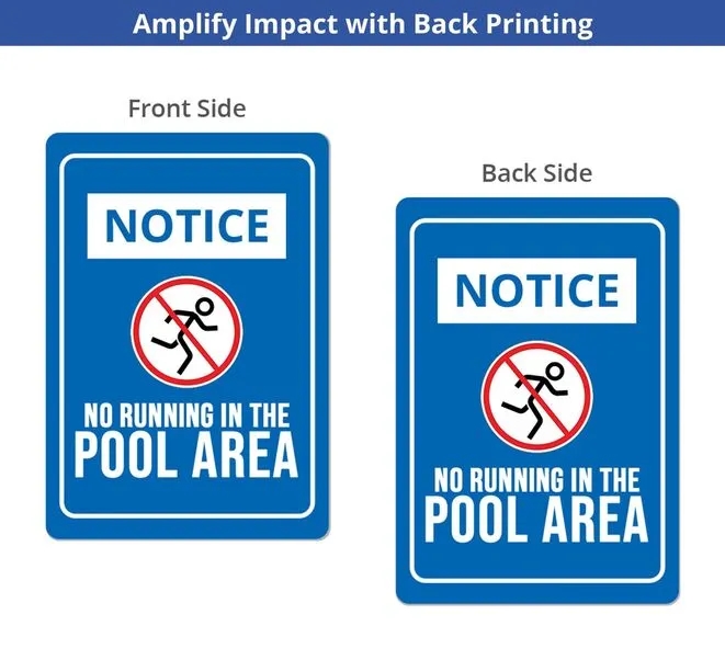 Aluminum Sign - 1ft x 1ft ( SQFT) 2