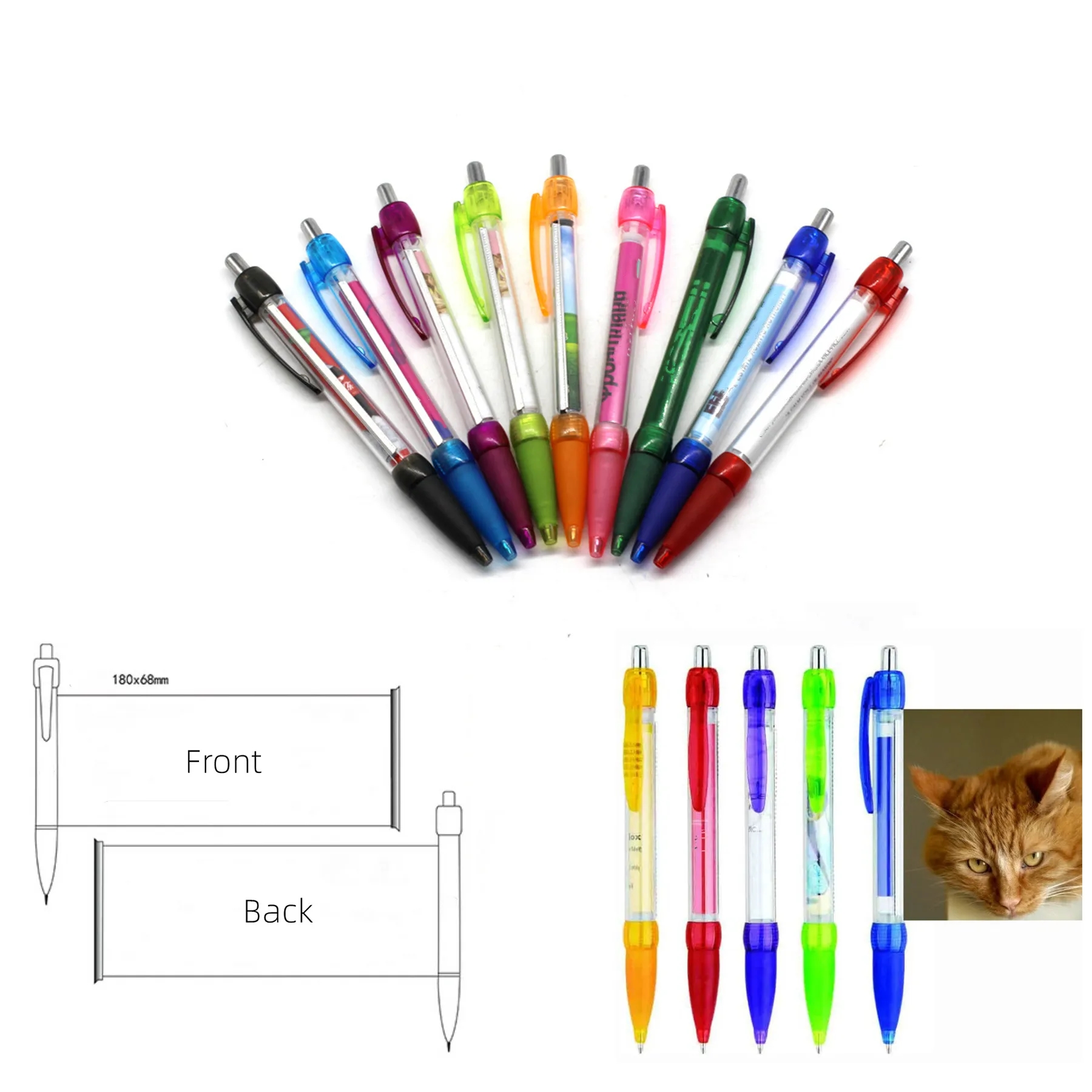 Advertising Flag Pens with Full Print Logo 2