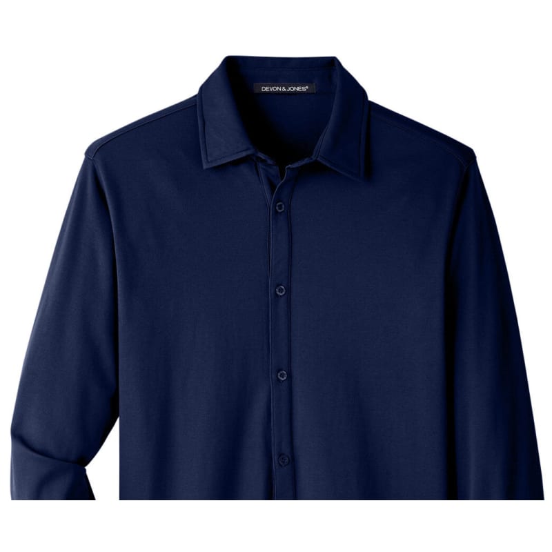 Devon & Jones Men's CrownLux Performance™ Plaited Button-Down Shirt 6
