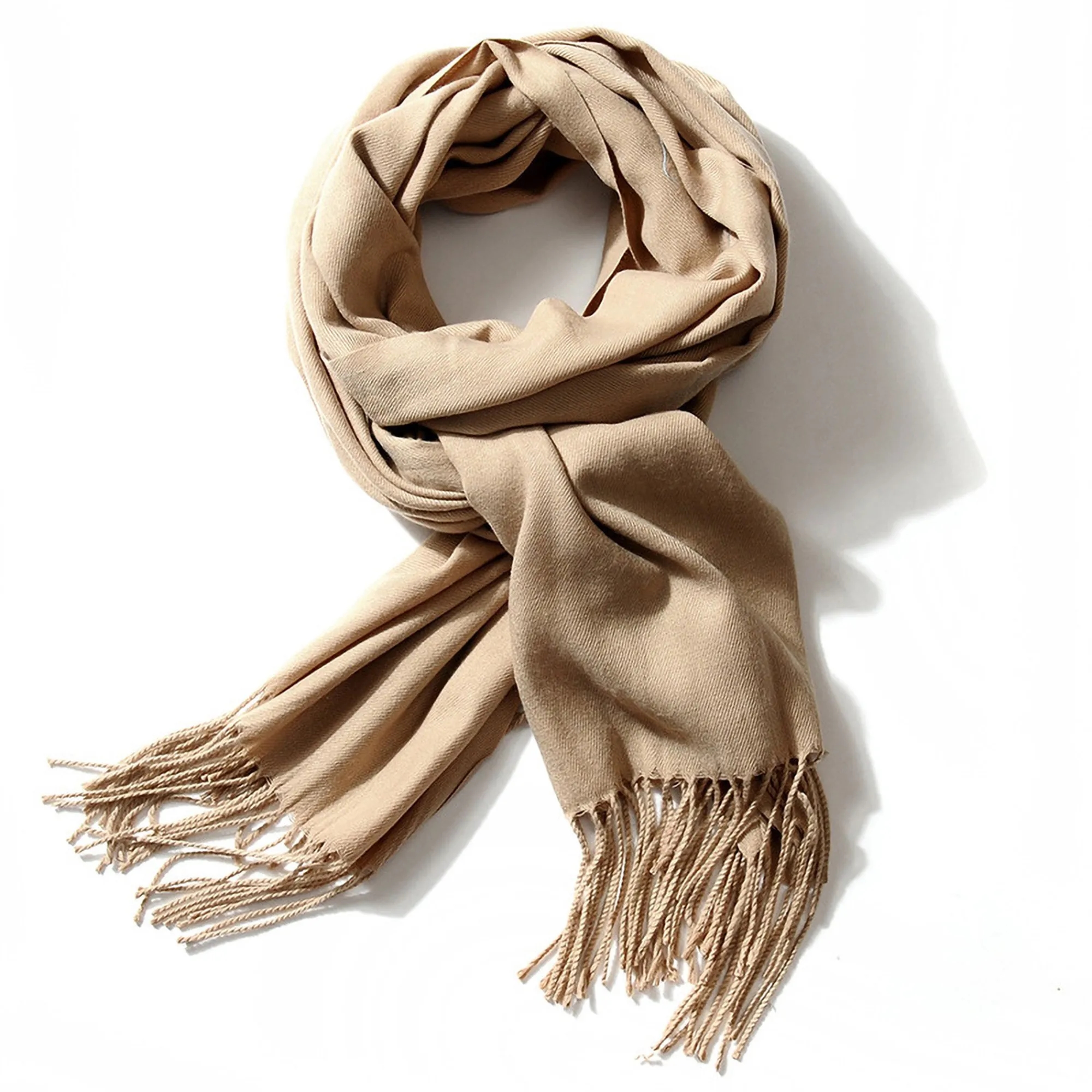 Soft Cashmere Scarf w/Fringes MOQ 50 PCS 8
