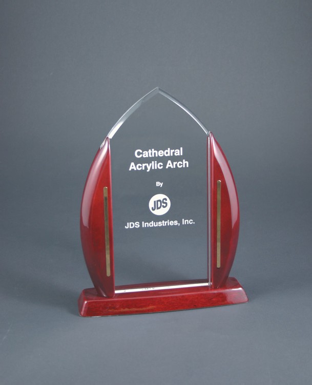 Blank 9 3/4" Cathedral Acrylic Arch Award 2