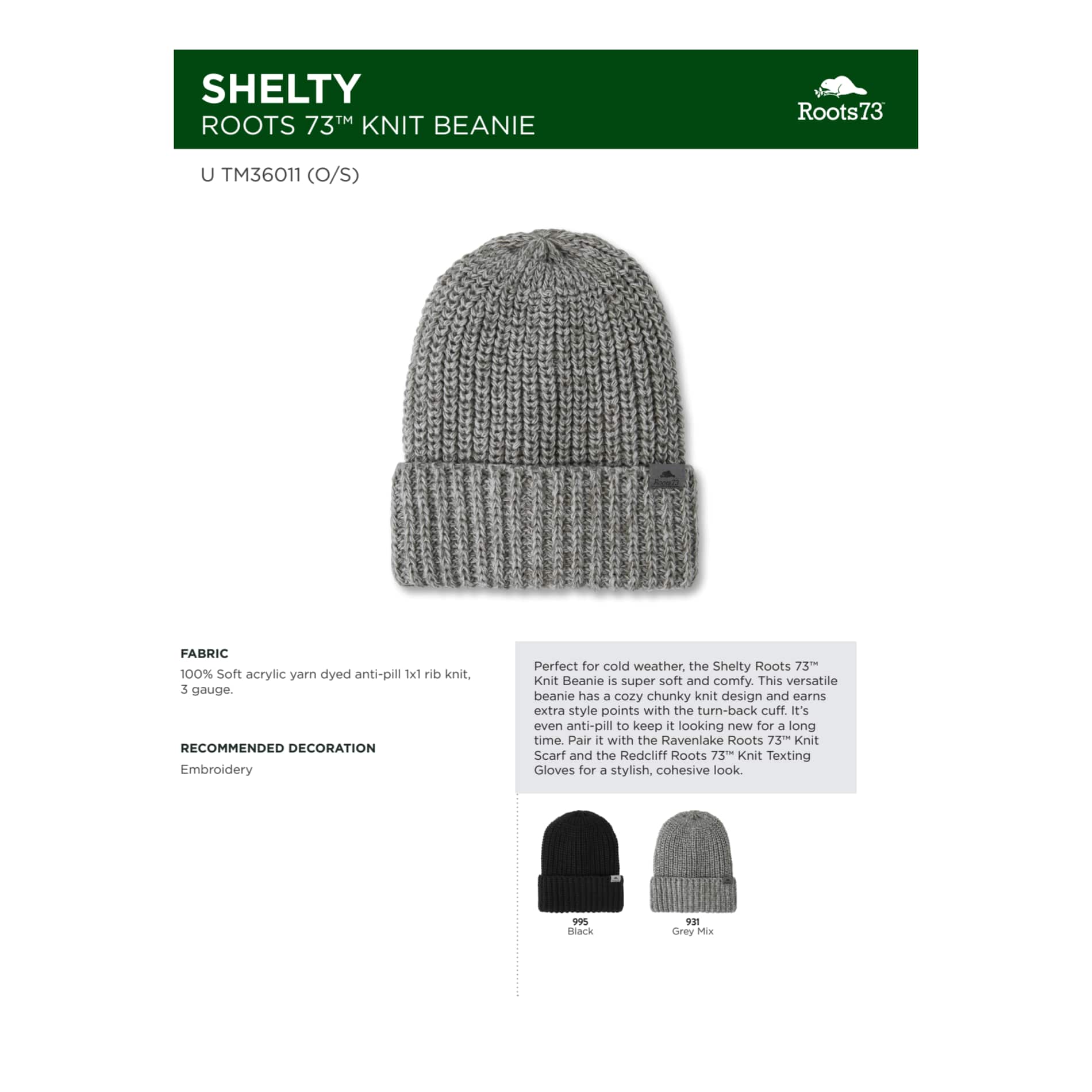 Unisex SHELTY Roots73 Knit Beanie 4