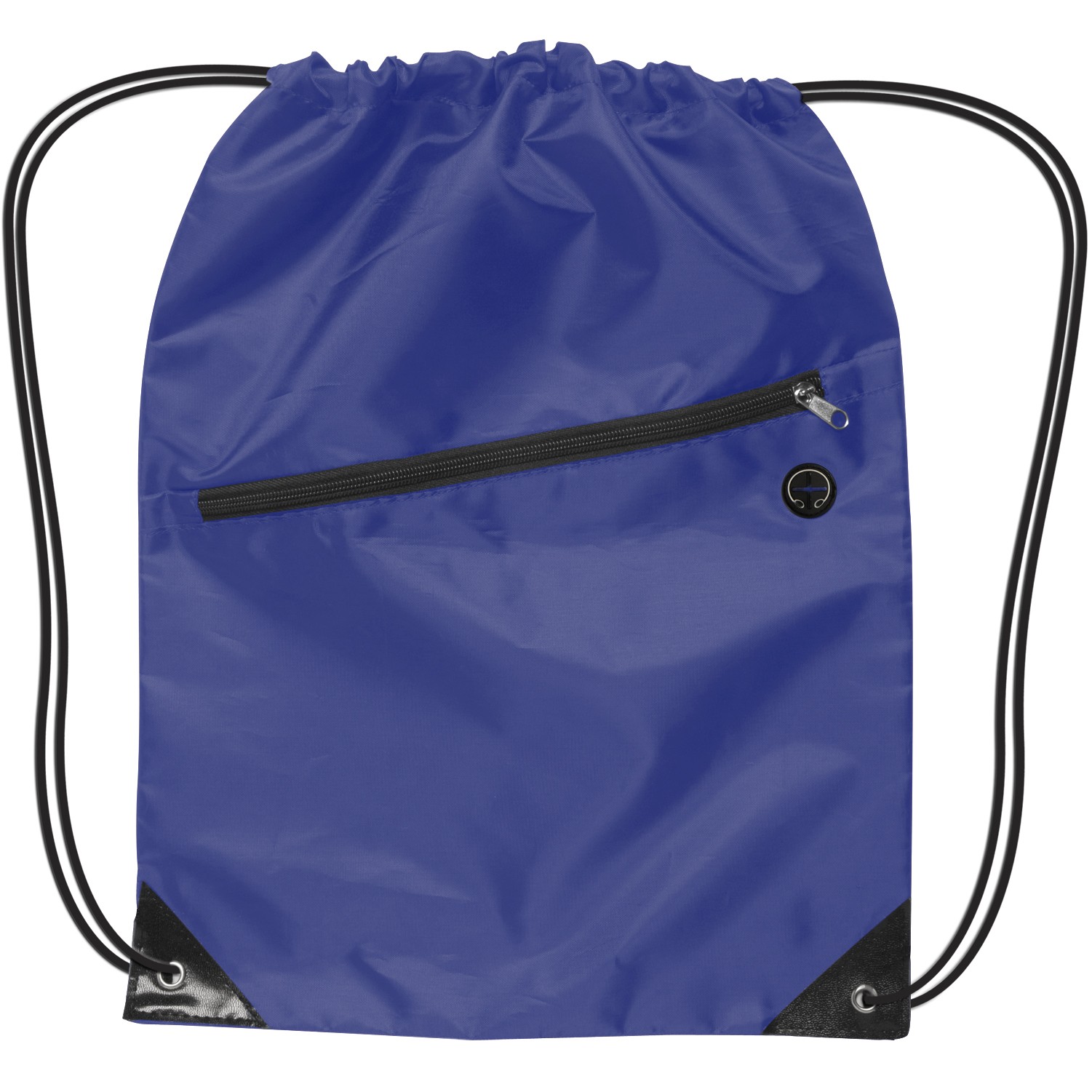 210D Drawstring Backpack W/ Front Zipper Pocket 5