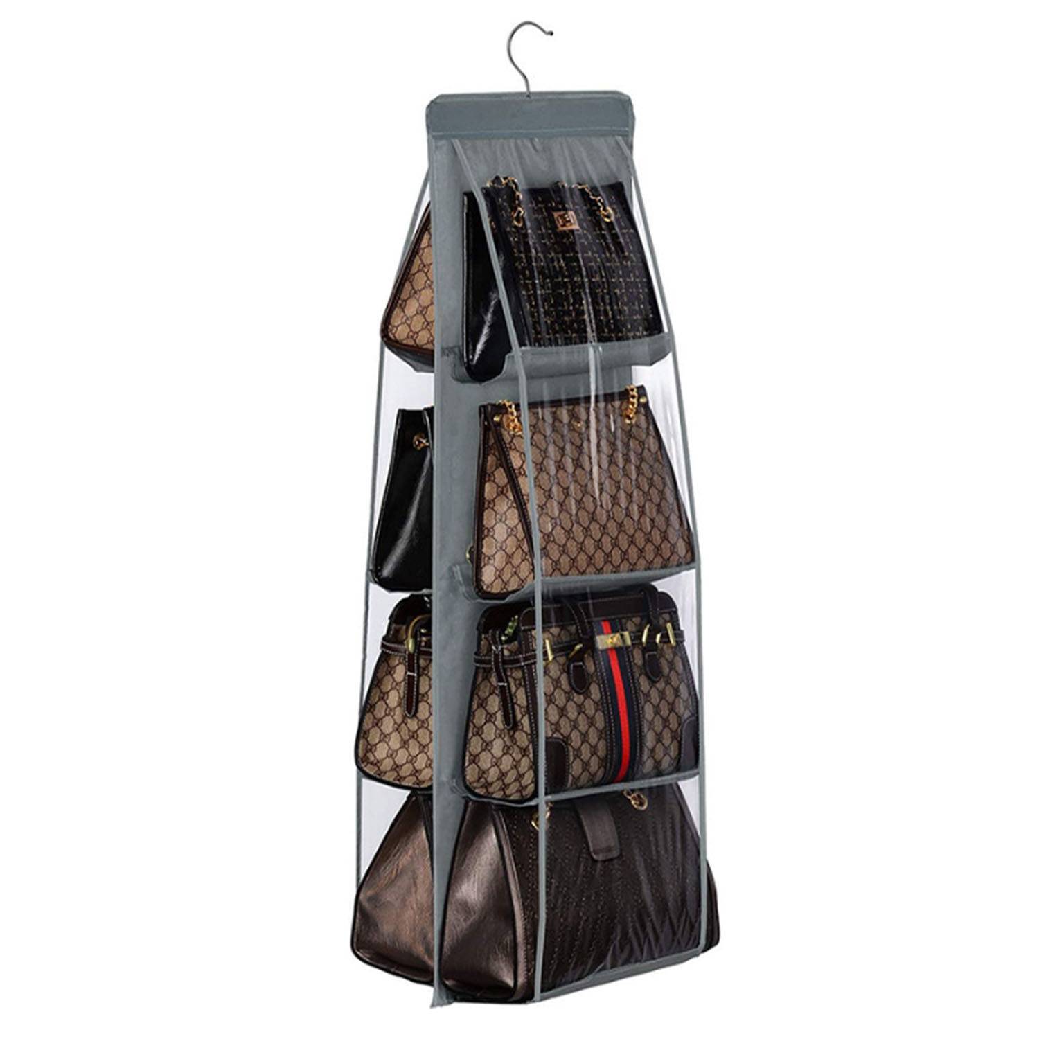 8-Mouth PVC Double-Sided Hanging Storage Organizer 4