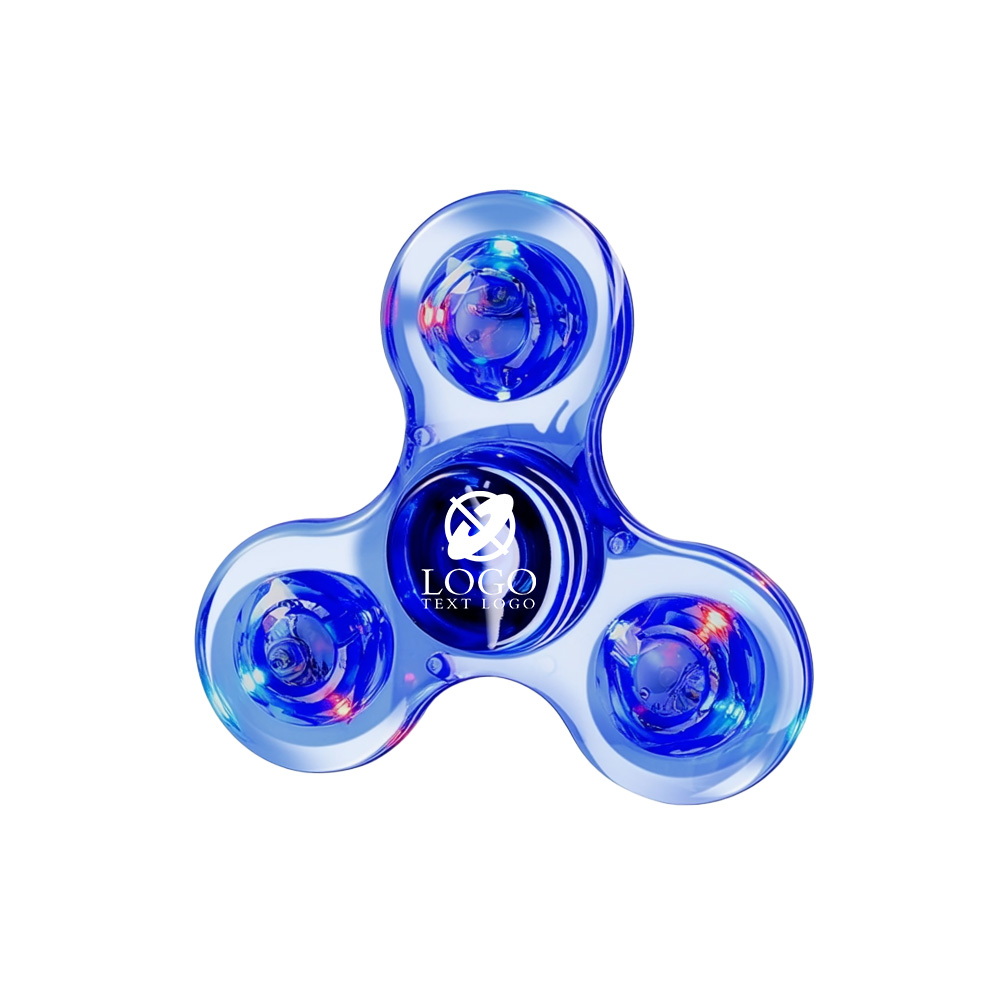 Custom Clear LED Light Fidget Spinner Toys 15