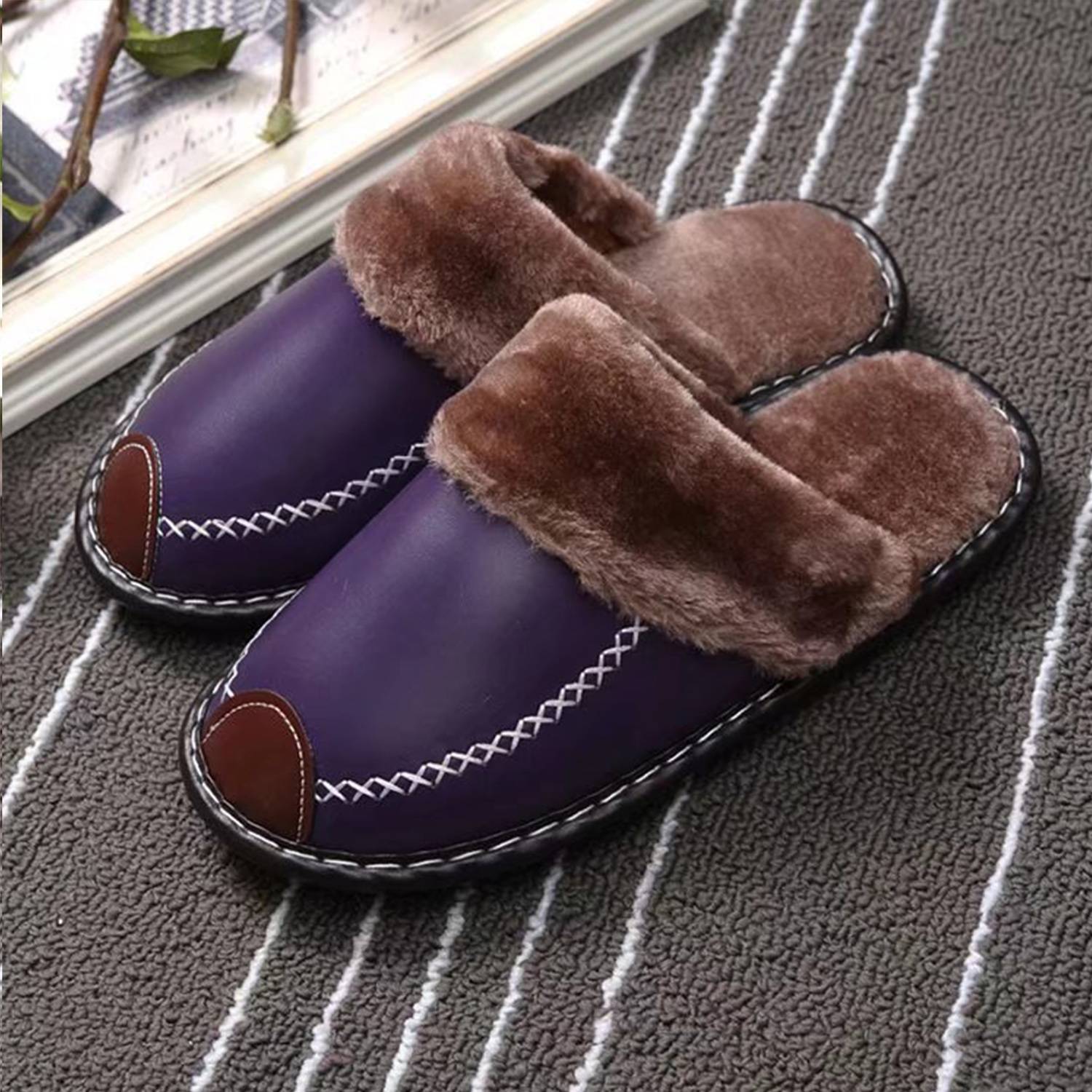 PU Warm Winter Slippers 5