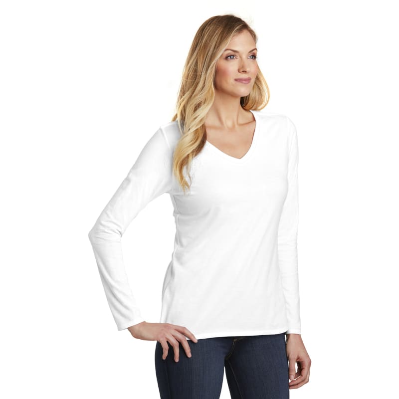 District Women's Very Important Tee Long Sleeve V-Neck. 19