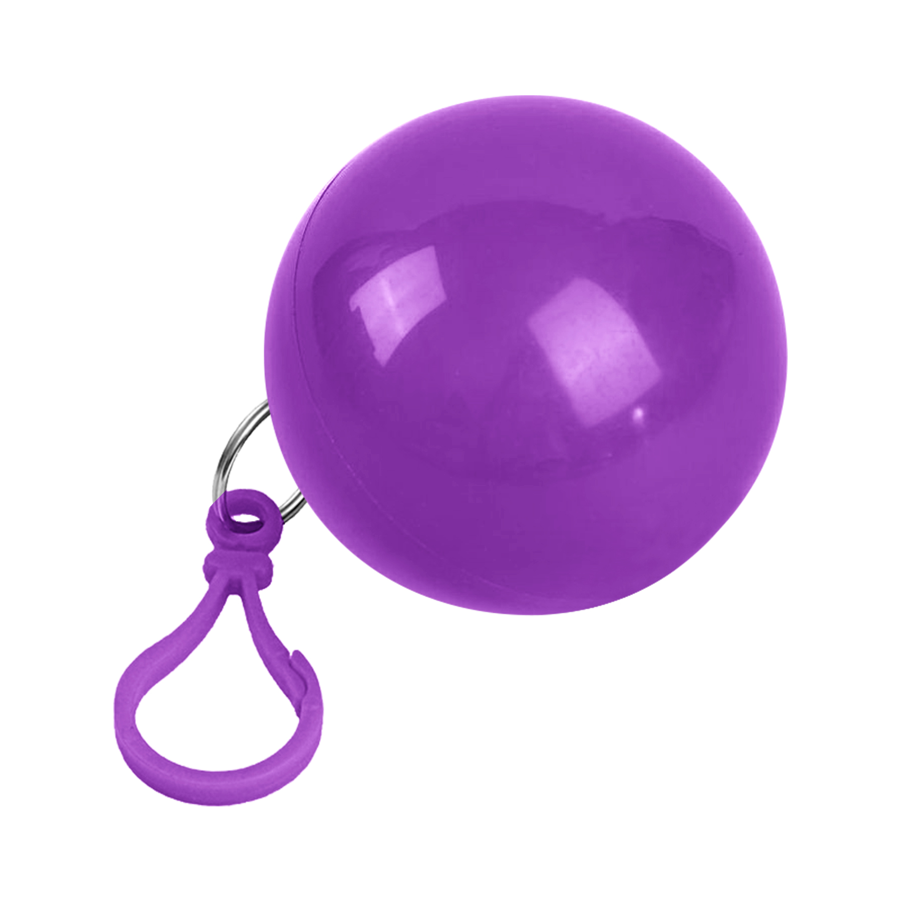 Disposable Raincoat With Ball Key Chain 4