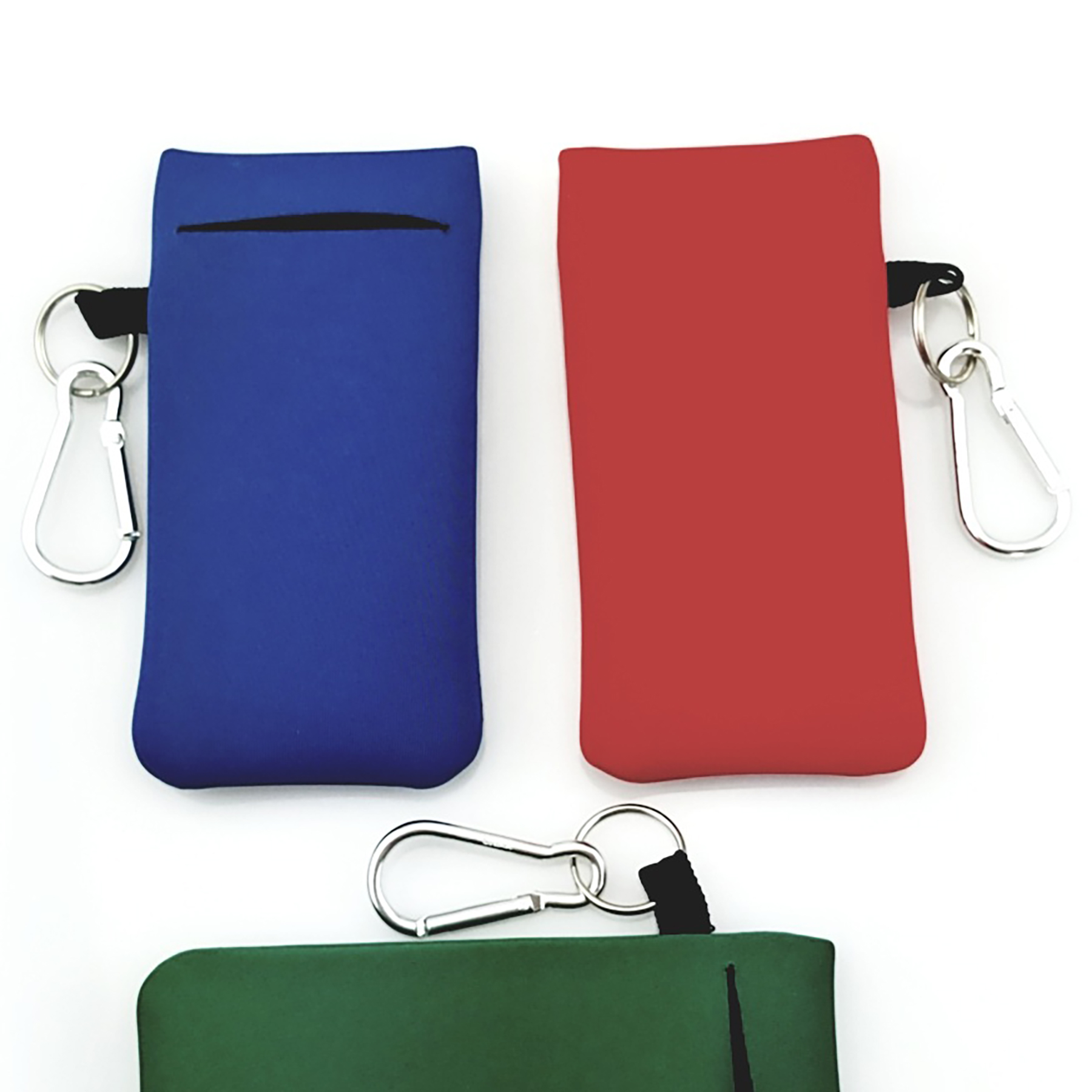 Small Neoprene Mobile Accessory Device w/ Carabineer 6
