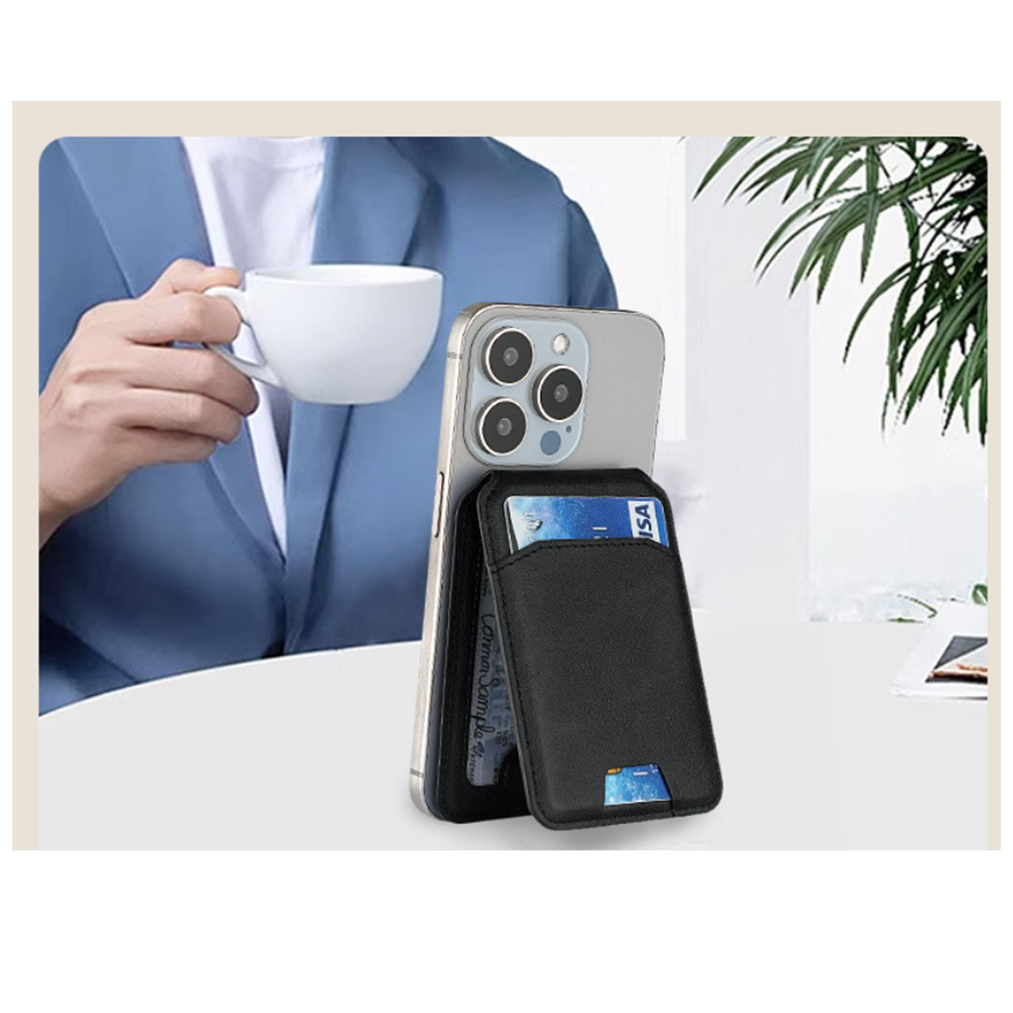 Pu Leather Minimalist Leather Card Holder Wallet For The Modern Individual 3