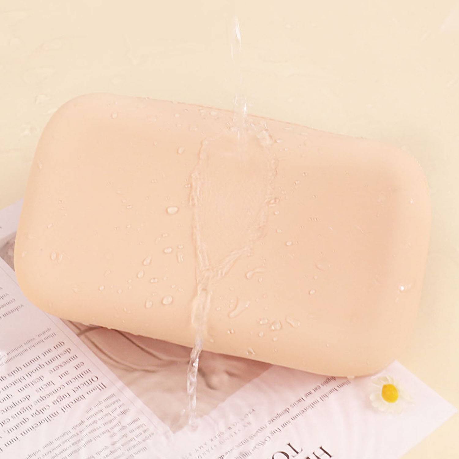 Spacious Waterproof Soap Shaped Silicone Cosmetic Bag 4
