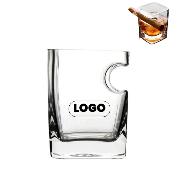 9 oz Whiskey Glass with Cigar 3