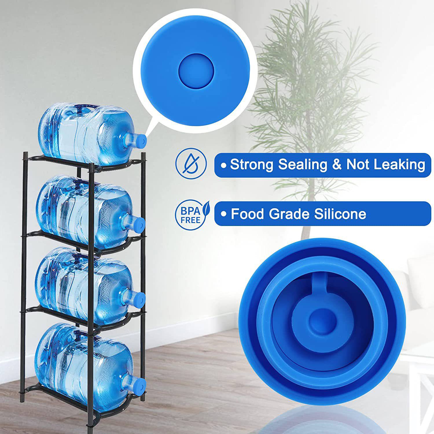 Reusable replacement silicone bucket cap cover 6