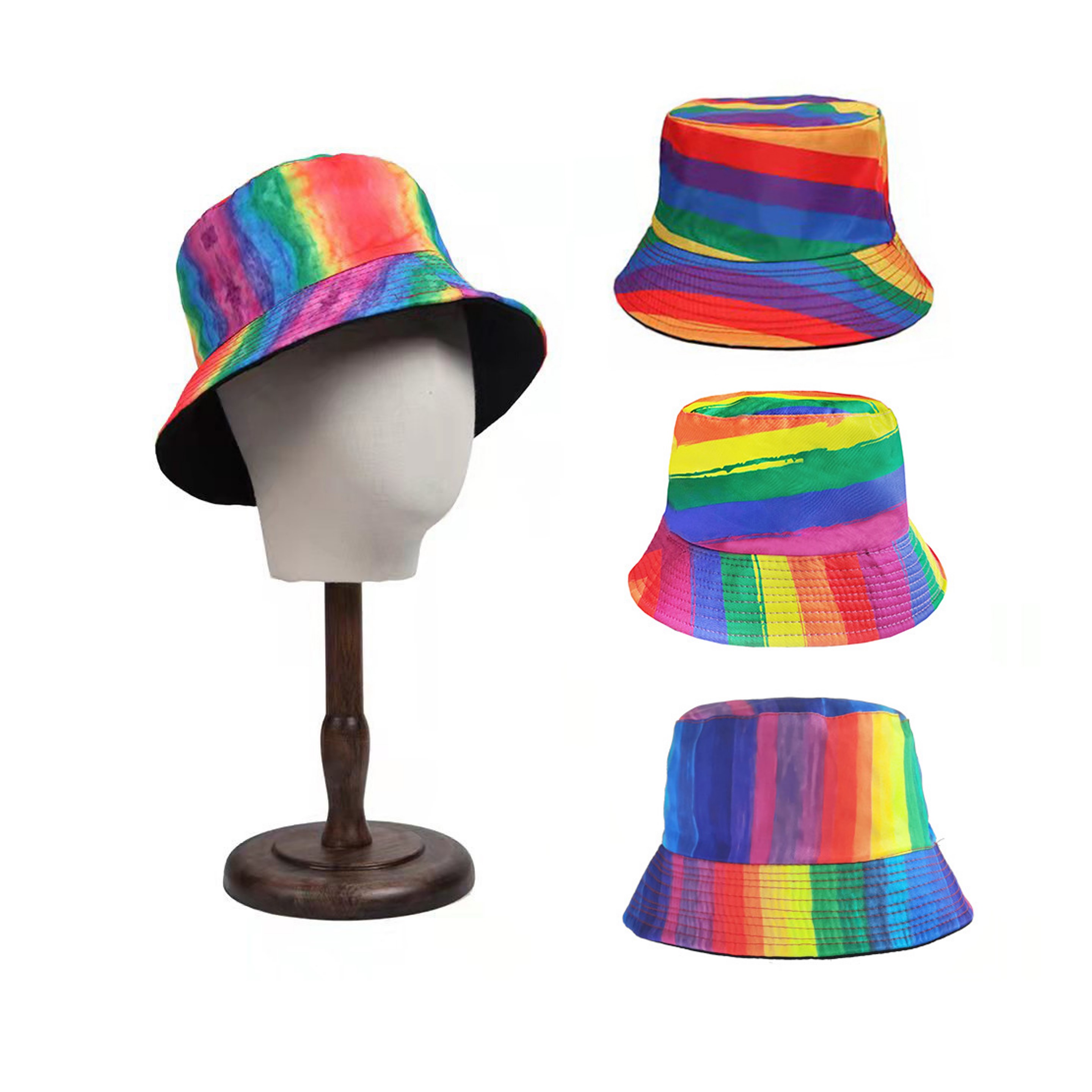 Rainbow Bucket Hat (direct import) 4