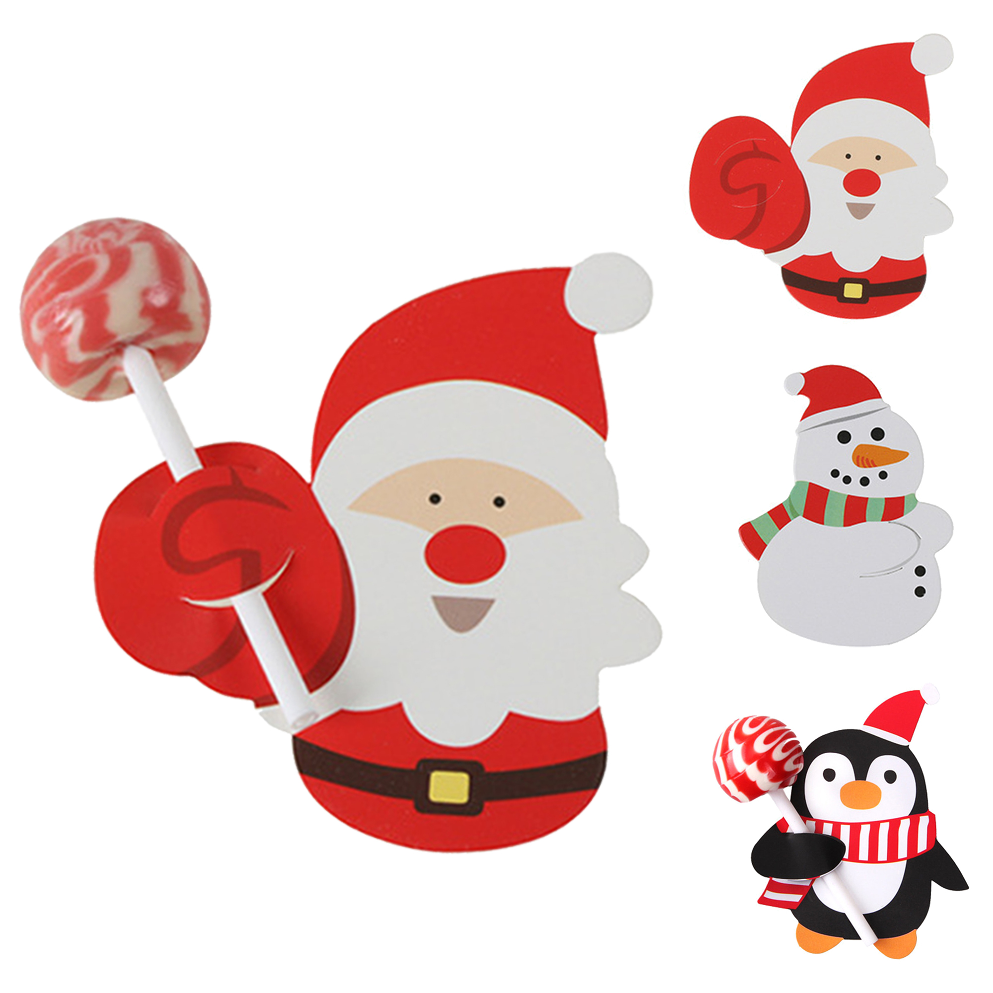 Christmas Lollipop Cards (50 Pcs/Set) 3