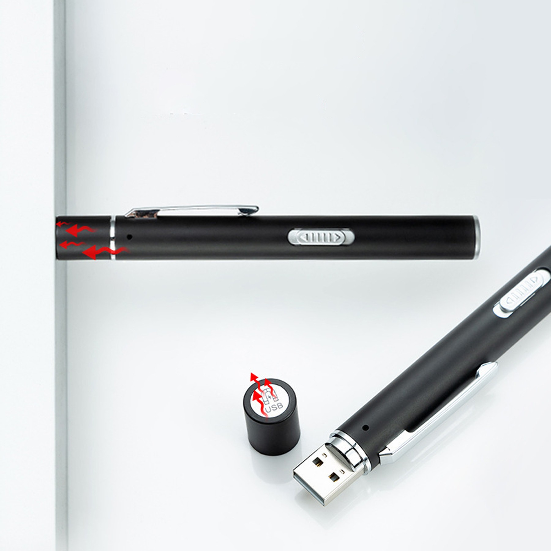 USB Rechargeable Medical Flashlight With Pen Clip 2