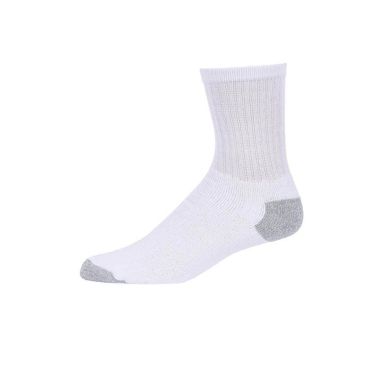 Cotton Crew Sport Socks - White 9-11 1