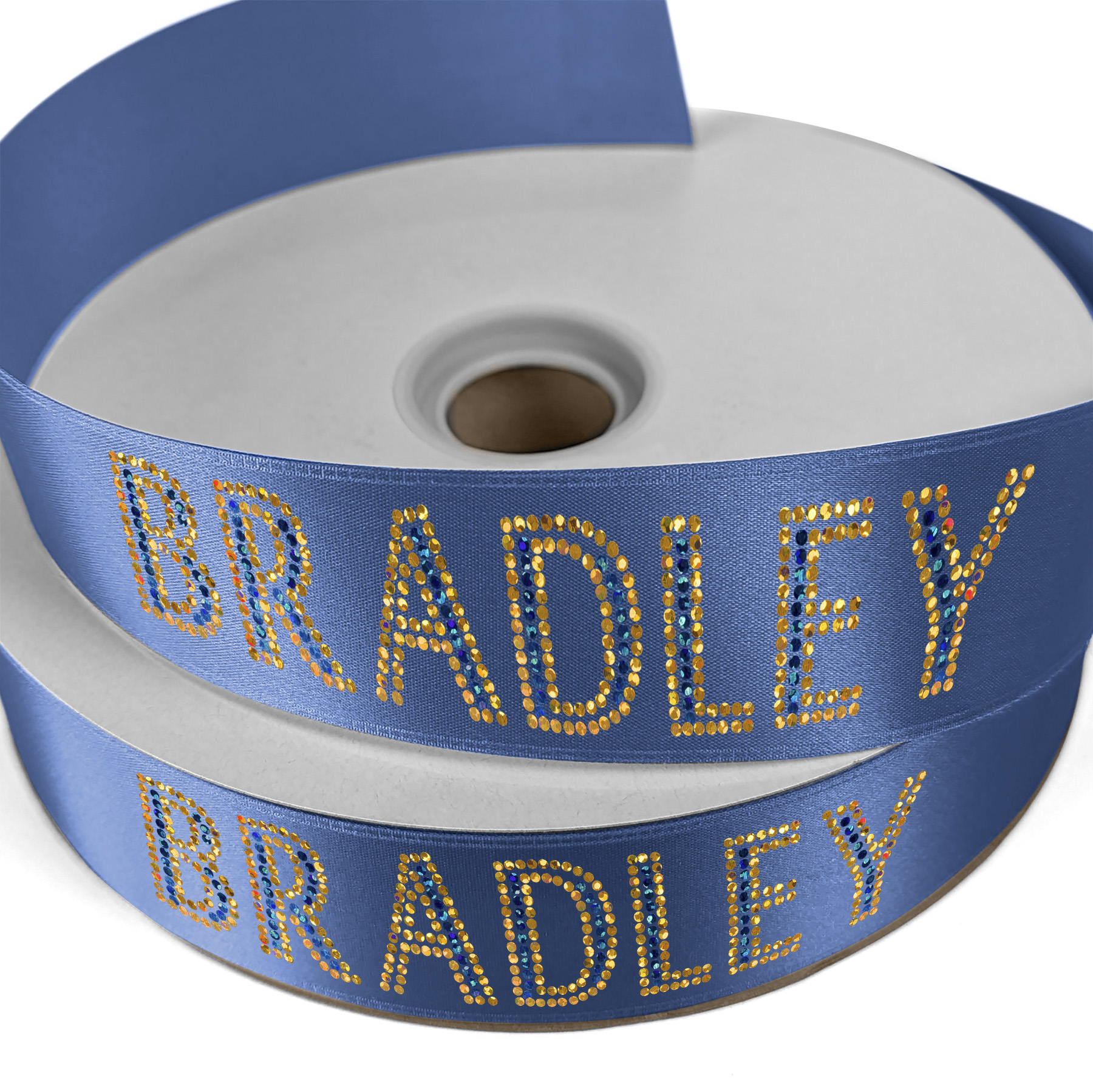 1 1/2" Badge Satin Ribbon - 100yd Roll - Sparkle 31