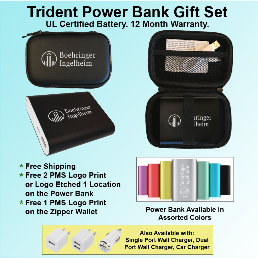 Trident Power Bank Gift Set 12000 mAh