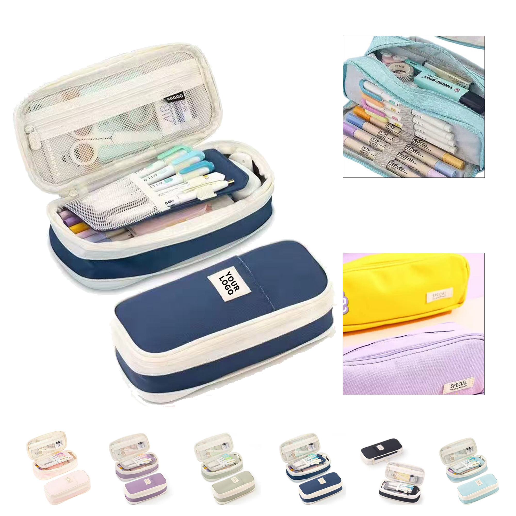 Two Layer Telescopic Stationery Pouch 4