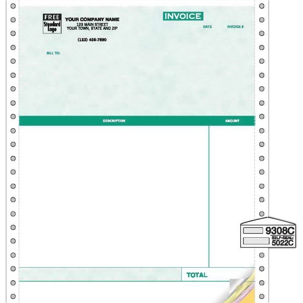 Invoices, Continuous Professional, Parchment 2