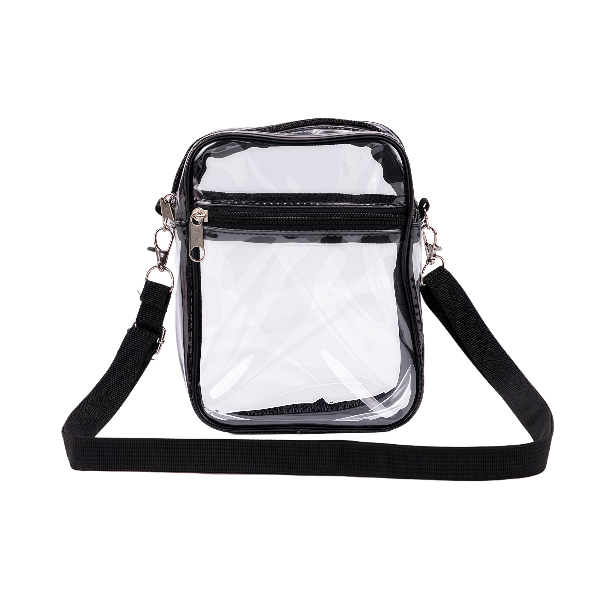 PVC Clear Shoulder Crossbody Bag Waterproof Multi-functional Document Pouch Travel Outdoor Storage 1