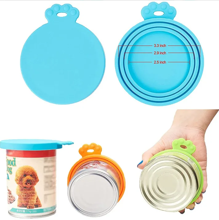 Reusable Silicone Cover Pet Food Can Lid 2