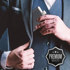 PU Leather 7oz Stainless Steel Flask With Tightly Sealed Cap 13