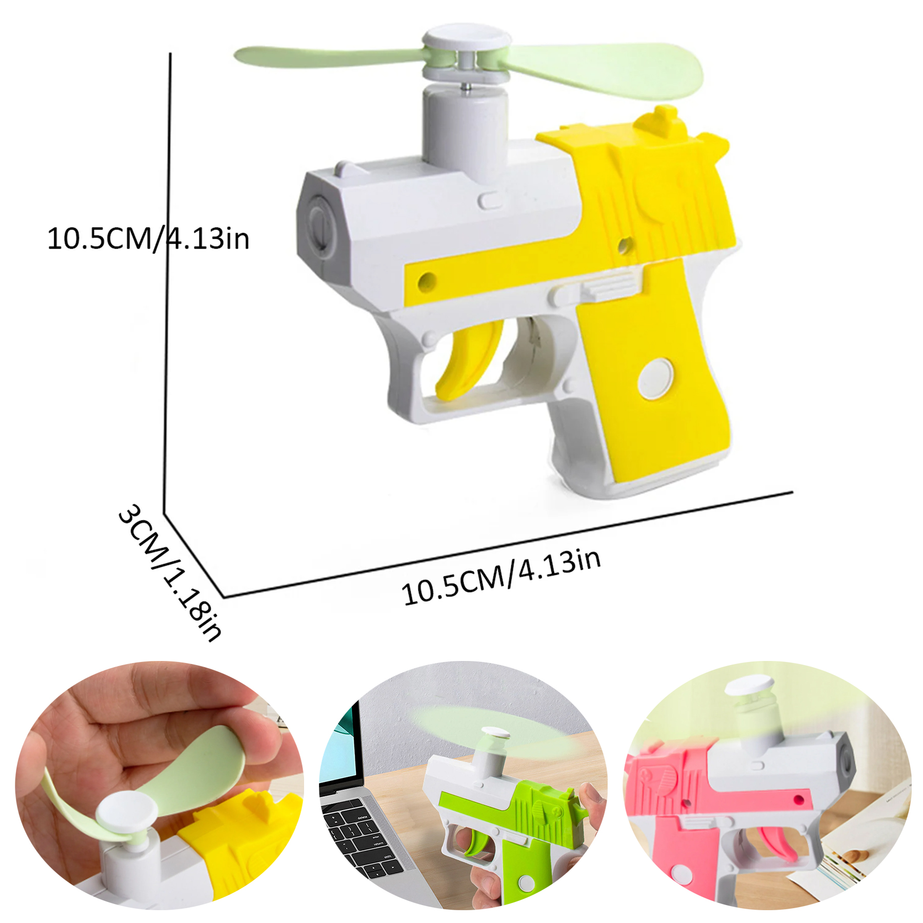Small Radish Gun Mini Creative Manual Press Toy 2