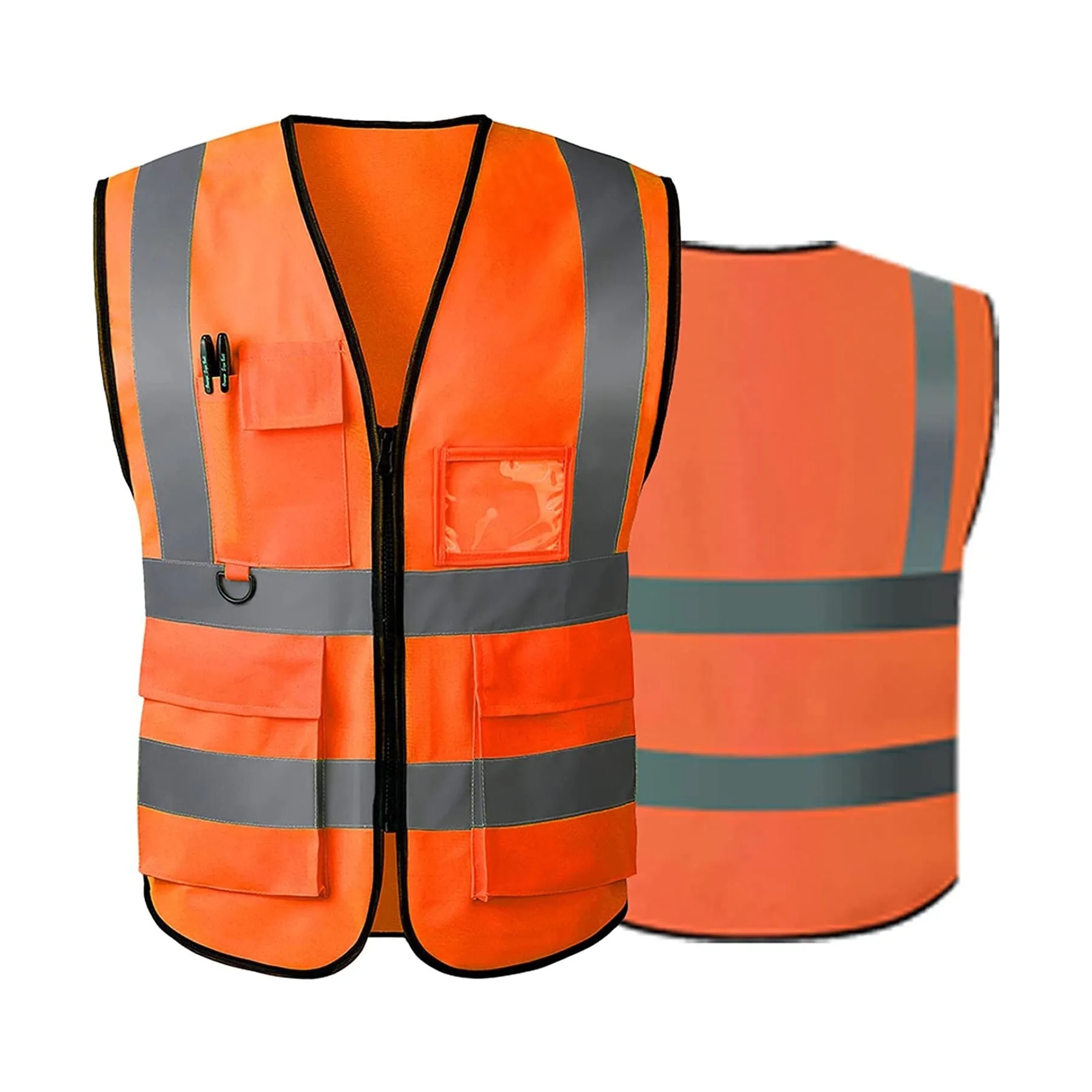 Class 2 Safety Vest With Extra Pockets 14