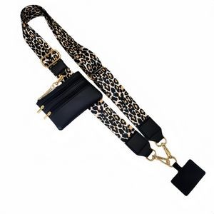 Crossbody Phone Strap Lanyard with Zippered Pouch 2