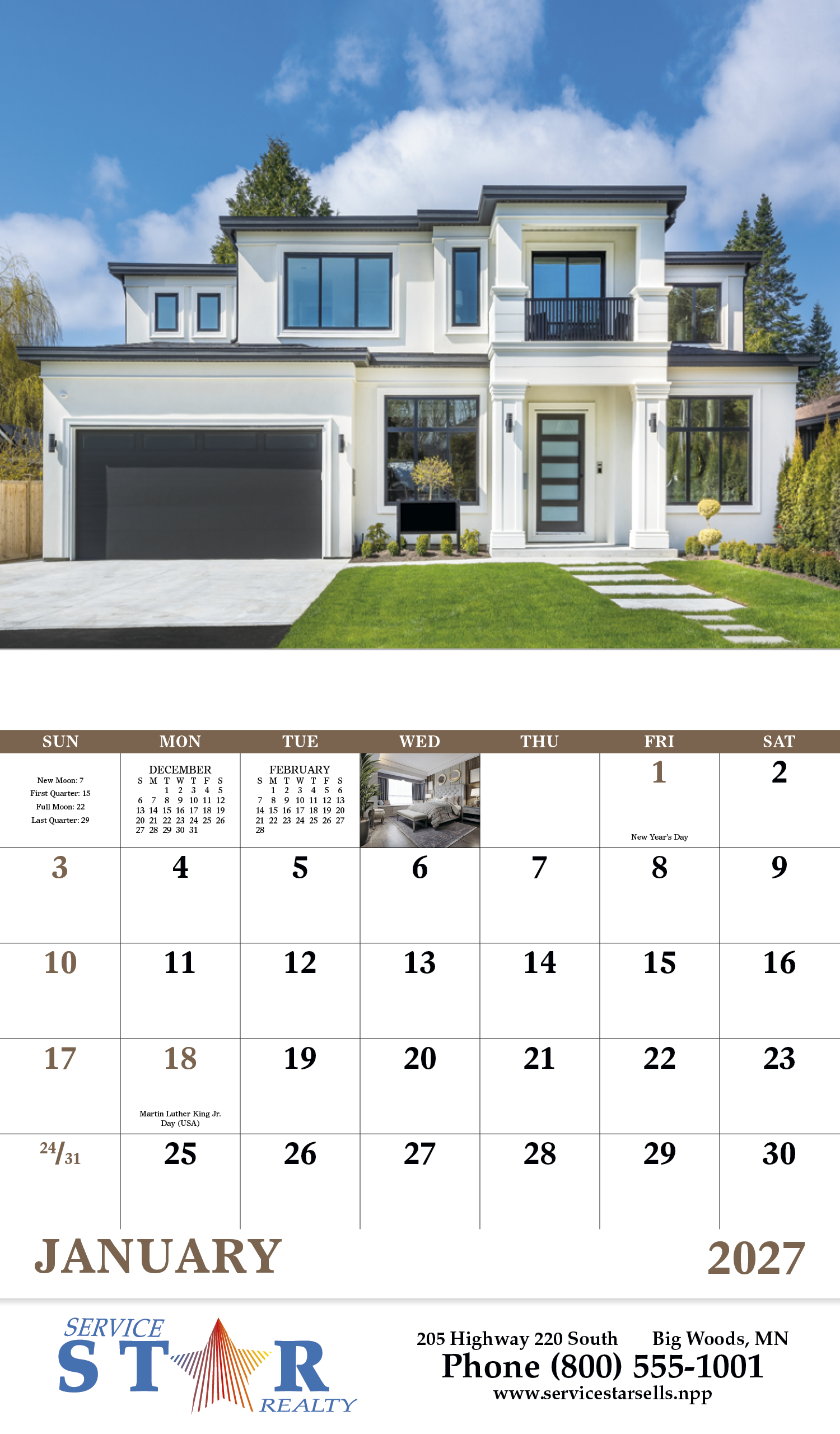 Good Value™ Welcome Home - Stapled Calendar 59