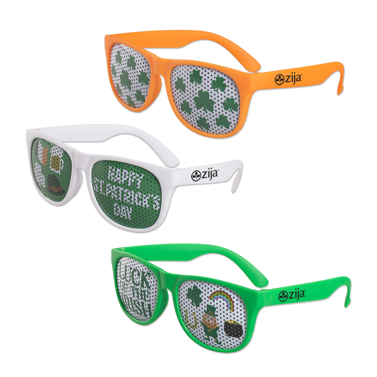 St. Patrick's Day Art Pinhole Sunglasses 3