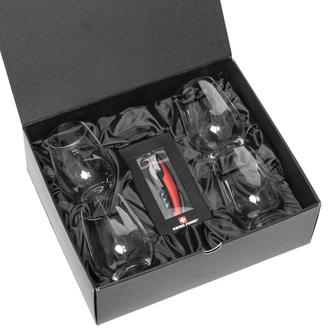 Swiss Force® Opener & RIEDEL Stemless Wine 4