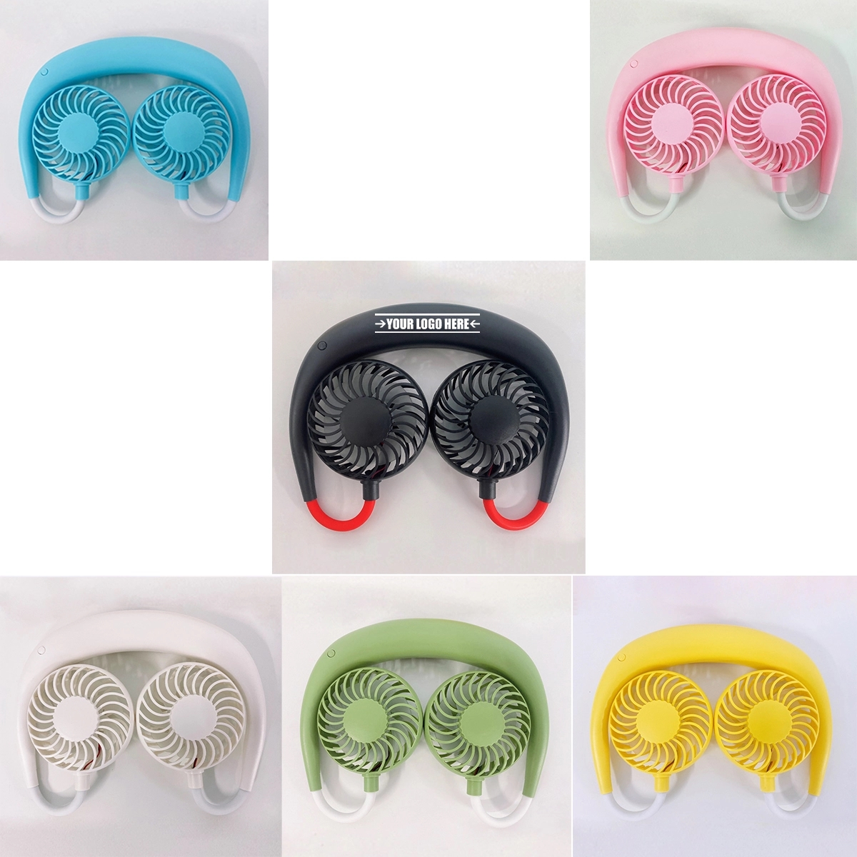 Battery Operated Wearable Outdoor Neckband Fan 1