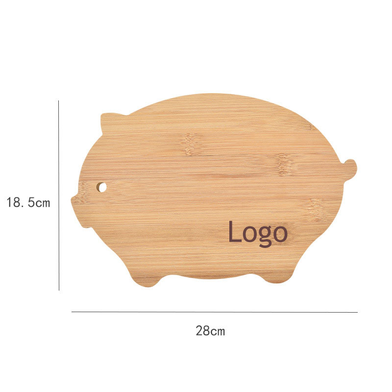 Bamboo Cutting Board - Pig Shape 2