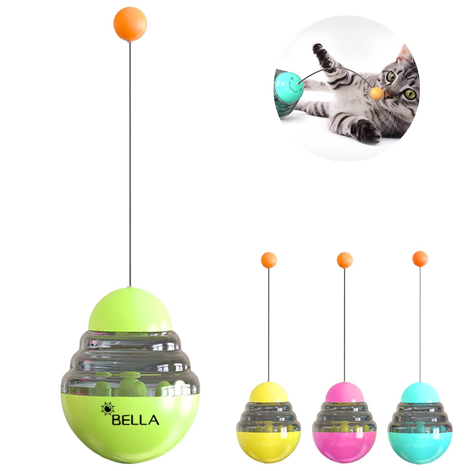 Plastic Cat Treat Dispenser Toys 1