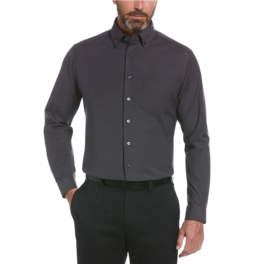 Perry Ellis Heathered Woven Shirt