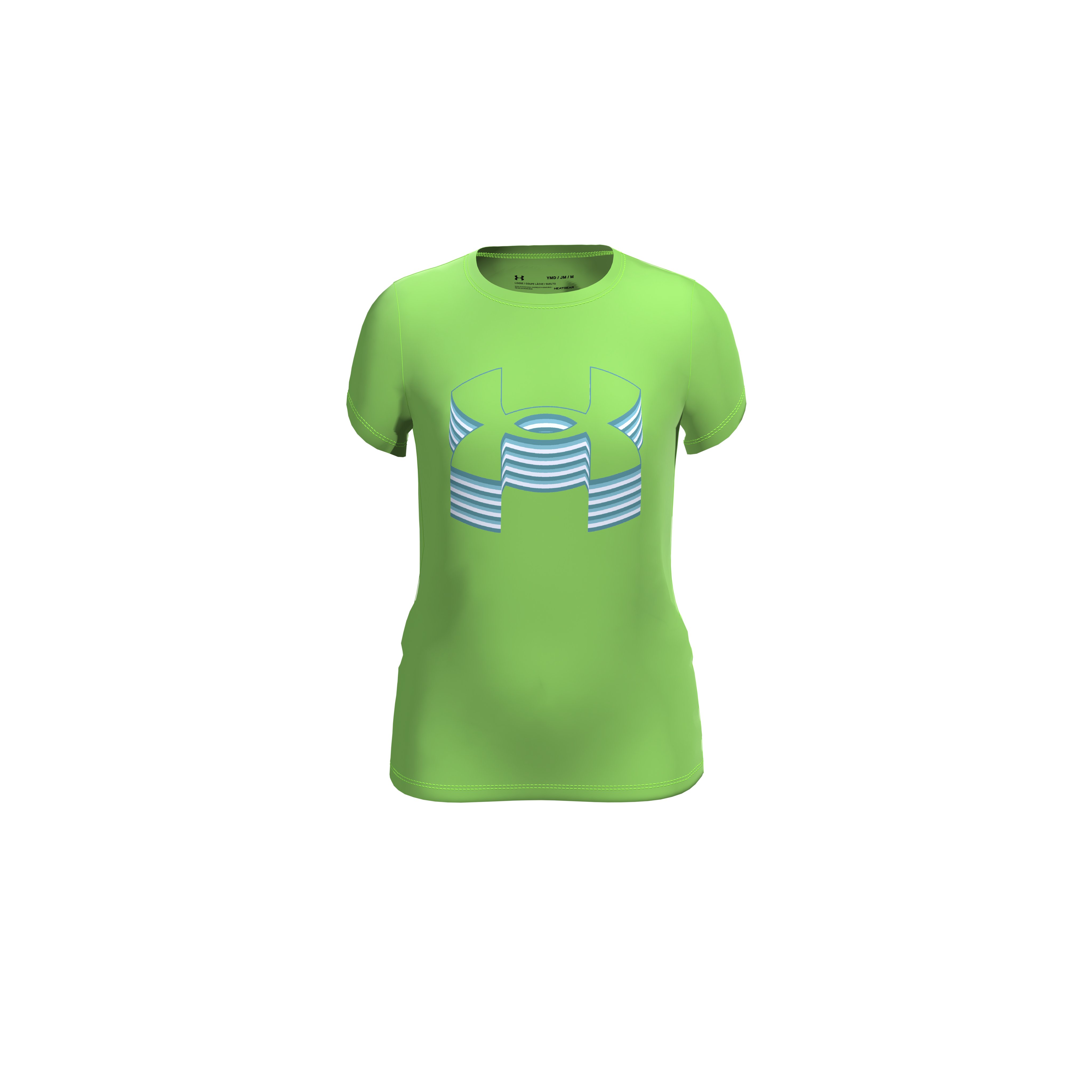 Girls' UA Tech Big Logo Fade Short Sleeve 1